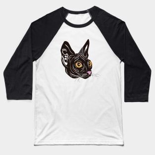 Black Sphynx Baseball T-Shirt